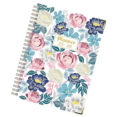 Pzuryhg Ringed Notebook, Coil Notebook, A5 Thick Diary, Floral Design, English Notepad July 2025–June 2026, For Sketching Bullet Journaling Note-Taking College, 8.54x6.22x0.59in, A5 Multi 1 Piece Pzuryhg Ringed Notebook, Coil Notebook, A5 Thick Diary, Floral Design, English Notepad July 2025–June 2026, For Sketching Bullet Journaling Note-Taking College, 8.54x6.22x0.59in, A5 Multi 1 Piece von Pzuryhg