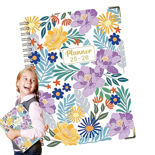 Pzuryhg Ringed Notebook, Coil Notebook, A5 Thick Diary, Floral Design, English Notepad July 2025–June 2026, For Sketching Bullet Journaling Note-Taking College, 8.54x6.22x0.59in, A5 Multi 1 Piece Pzuryhg Ringed Notebook, Coil Notebook, A5 Thick Diary, Floral Design, English Notepad July 2025–June 2026, For Sketching Bullet Journaling Note-Taking College, 8.54x6.22x0.59in, A5 Multi 1 Piece von Pzuryhg