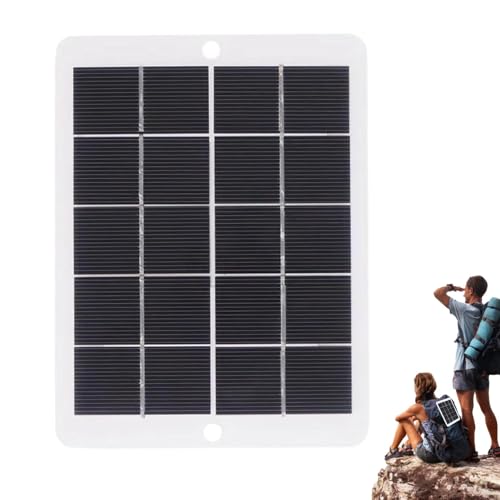 Pzuryhg Tragbares Solarpanel-Ladegerät, zwei Anschlüsse (USB A/USB C) mit abnehmbarem Powers-Hub, IP65 wasserdicht, ultraleicht, Handy-Solar-Ladegeräte für Handy, Taschenlampe, Kameras, MP3, Camping von Pzuryhg