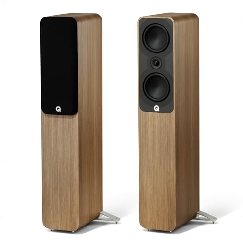 Q ACOUSTICS 5040 Einzelner Standlautsprecher Holme Oak – 12,7 cm Mittel-/Bass-Treiber, 2,5 cm Hochtöner – TV-Lautsprecher für Surround-Sound-System – Vinyl-Schallplattenspieler-Lautsprecher HiFi, Q ACOUSTICS 5040 Einzelner Standlautsprecher Holme Oak – 12,7 cm Mittel-/Bass-Treiber, 2,5 cm Hochtöner – TV-Lautsprecher für Surround-Sound-System – Vinyl-Schallplattenspieler-Lautsprecher HiFi, von Q Acoustics