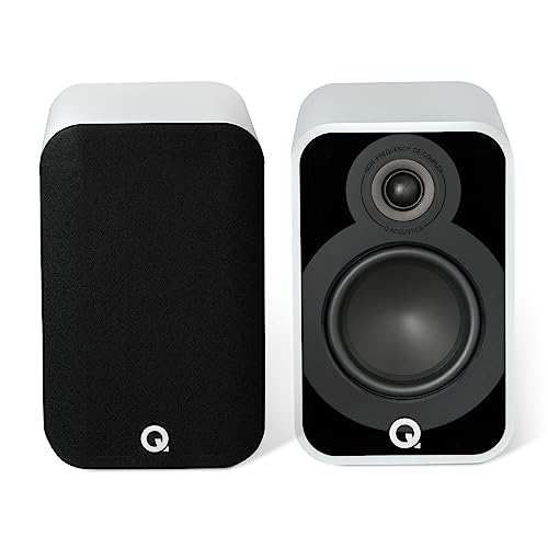 Q Acoustics 5020 Bücherregal-Lautsprecher, 12,7 cm (5 Zoll) Mittel-/Bass-Treiber, 2,5 cm Hochtöner, Stereoanlage für Heimkino-Entertainment-Center, Surround-Sound-System für TV/Plattenspieler von Q Acoustics