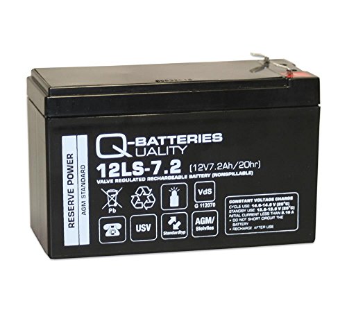 Q-Batteries 12LS-7.2 F1 12V 7,2Ah Blei-Vlies-Akku AGM VRLA mit VDs von Q-BATTERIES UALITY