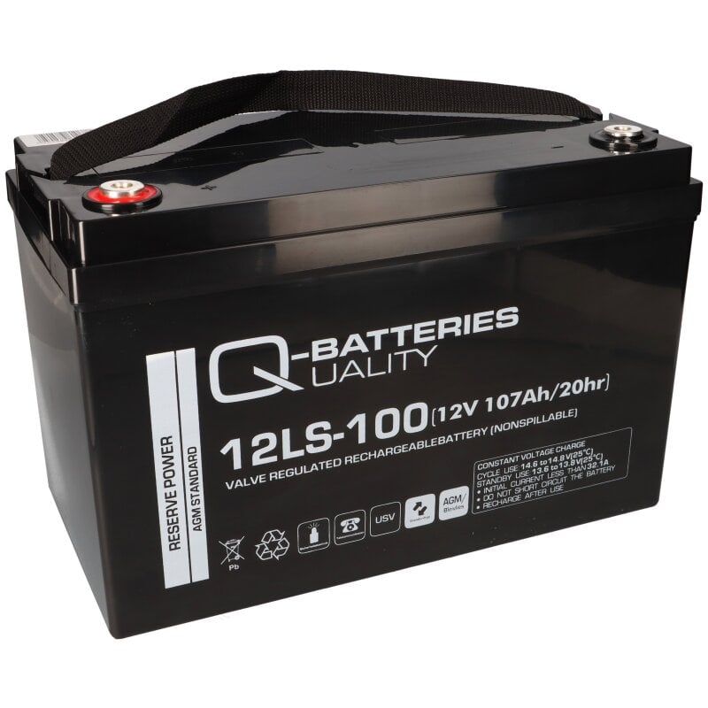Akku für Panasonic LC-XB12100P 12V 107Ah AGM Batterie von Q-Batteries