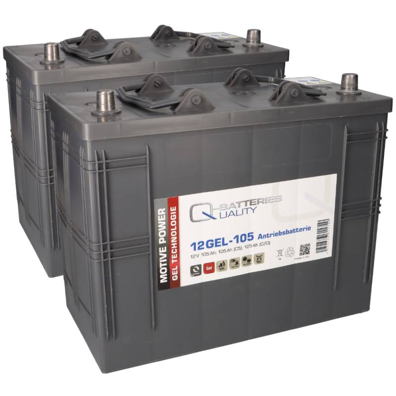 Ersatzakku 24V Arbeitsbühne Kärcher 105 Ah, kompatibel zu GF 12 105V, 5SHP-Gel von Q-Batteries