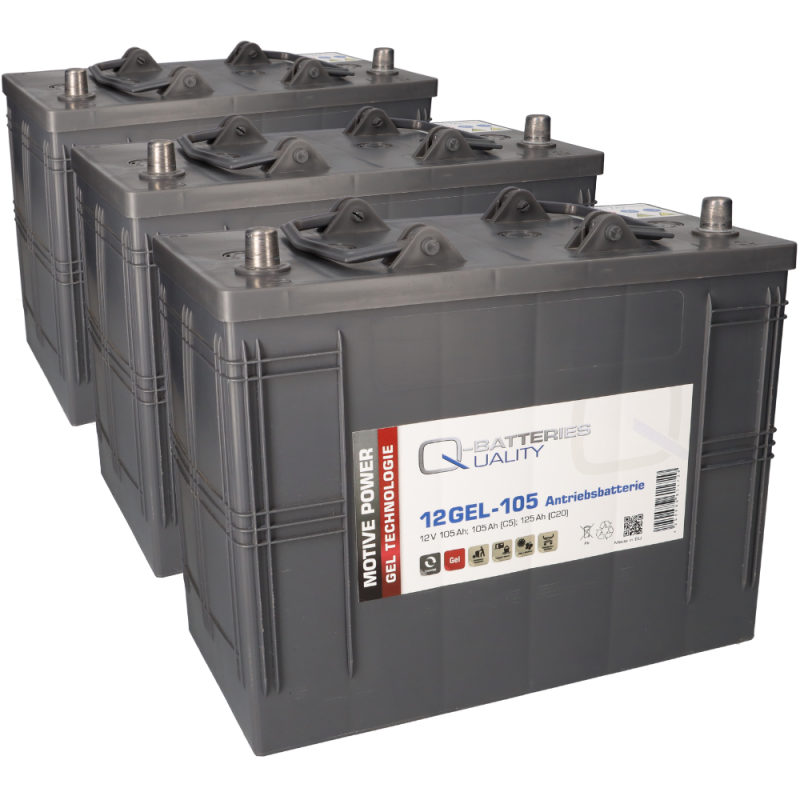 Ersatzakku für 36V Arbeitsbühne Kärcher 105 Ah, kompatibel zu GF 12 105V, 5SHP-Gel Ersatzakku für 36V Arbeitsbühne Kärcher 105 Ah, kompatibel zu GF 12 105V, 5SHP-Gel von Q-Batteries