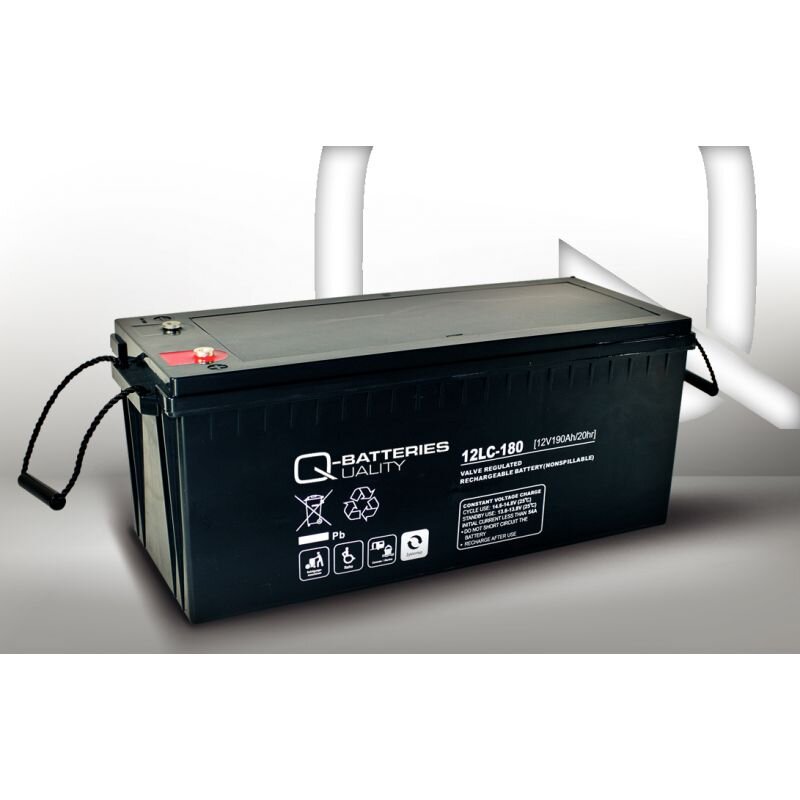 Q-Batteries 12LC-180 / 12V - 193Ah Blei Akku Zyklentyp AGM - Deep Cycle VRLA von Q-Batteries