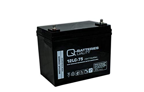 Q-Batteries 12LC-75 / 12V - 77Ah (C20) Blei Akku Zyklentyp AGM - Deep Cycle VRLA von Q-Batteries