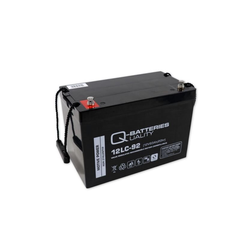 Q-Batteries 12LC-92 / 12V - 93Ah Blei Akku Zyklentyp AGM - Deep Cycle VRLA von Q-Batteries
