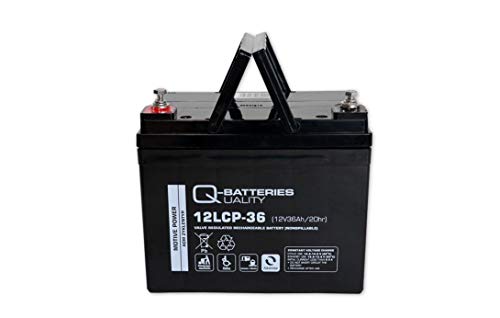 Q-Batteries 12LCP-36 / 12V - 36Ah Blei Akku Zyklentyp AGM - Deep Cycle VRLA Q-Batteries 12LCP-36 / 12V - 36Ah Blei Akku Zyklentyp AGM - Deep Cycle VRLA von Q-Batteries