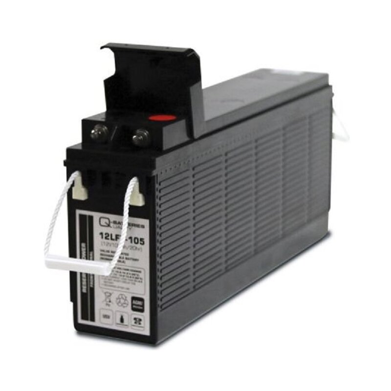 Q-Batteries 12LFT-105 12V 108Ah AGM Frontterminal Blei Akku 10-Jahrestyp VRLA von Q-Batteries