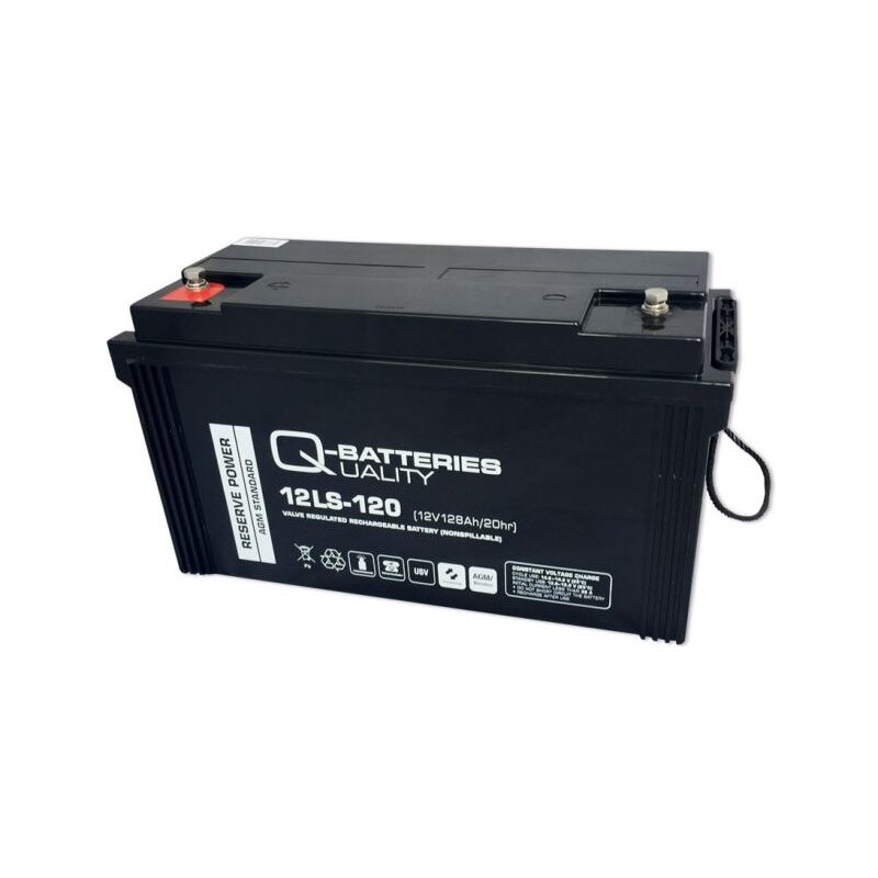 Q-Batteries 12LS-120 / 12V - 128Ah Blei Akku Standard-Typ AGM 10 Jahres Typ von Q-Batteries