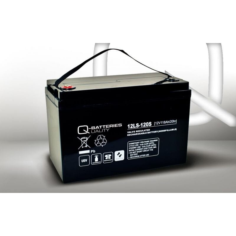 Q-Batteries 12LS-120S / 12V - 118Ah Blei Akku Standard-Typ AGM 10 Jahres Typ von Q-Batteries