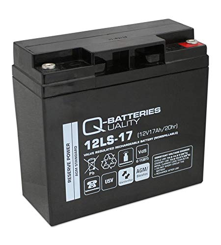 Q-Batteries 12LS-17 12V 17Ah Blei-Vlies-Akku / AGM VRLA mit VdS von Q-Batteries