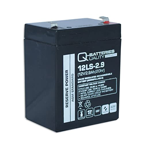 Q-Batteries 12LS-2.9 12V 2,9Ah Blei-Vlies Akku AGM VRLA von Q-Batteries