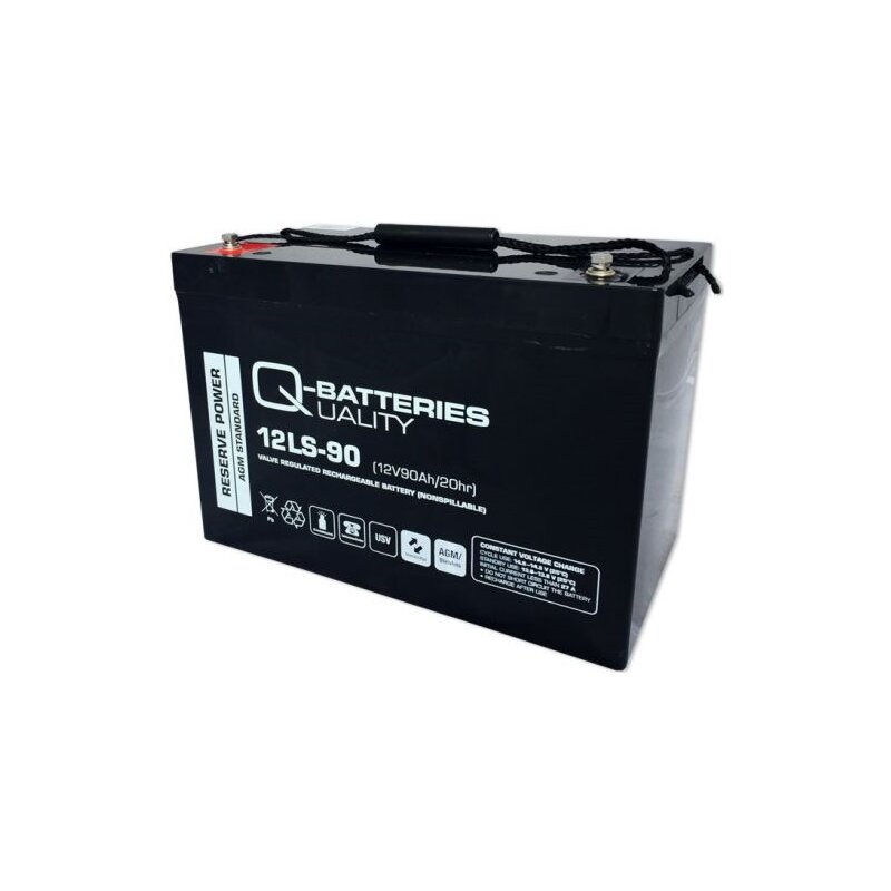 Q-Batteries 12LS-90 / 12V - 90Ah Blei Akku Standard-Typ AGM 10 Jahres Typ von Q-Batteries