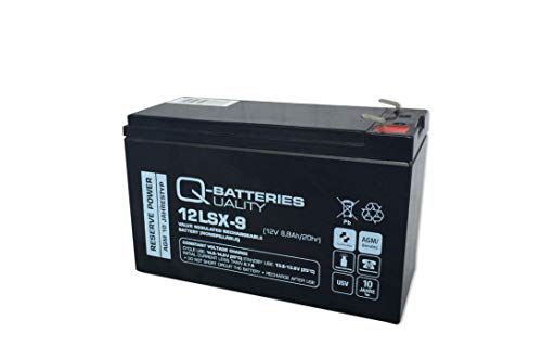 Q-Batteries 12LSX-9 12V 8,8Ah Blei-Vlies-Akku / AGM 10 Jahre von Q-Batteries