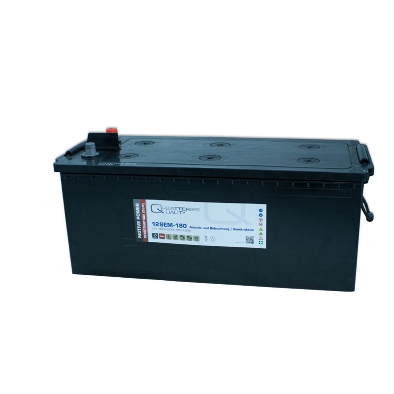 Q-Batteries 12SEM-180 12V 180Ah Semitraktionsbatterie von Q-Batteries