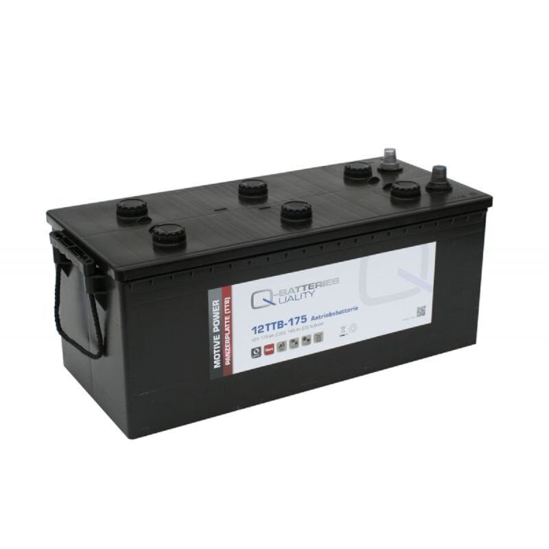 Q-Batteries 12TTB-175 12V 175Ah (C20) geschlossene Blockbatterie, positive Röhrchenplatte von Q-Batteries