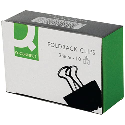 Foldback-Klammern - 24 mm von Q-Connect