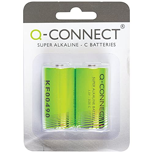 Q-CONNECT KF00490 Batterie 1,5V 2 Stück C/baby von Q-Connect