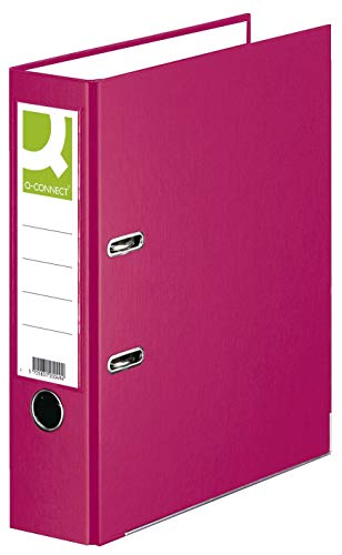 Q-Connect® KF18726 Ordner PP - A4, 80 mm, pink von Q-Connect