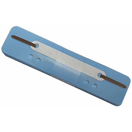 Q-Connect 2012500510 Heftstreifen und Aktenbinder PP 34 x 150 mm 25 Stück hellblau von Q-Connect