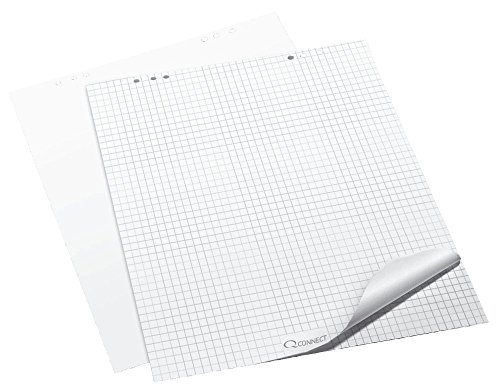 Q-Connect KF01980 Flip Chart-Block, Flip Chart-Papier - Zubehör Flipchartblock kariert 80 g von Q-Connect