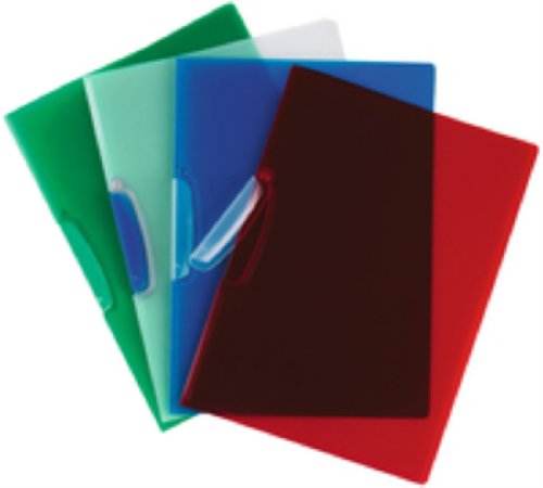 Q-Connect KF02136 Diverse Mappen Klemmhefter A4 transluzent grün von Q-Connect