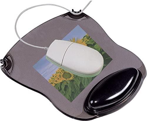 Q-Connect KF20084 Mousepad mit Gelauflage grau/klar von Q-Connect