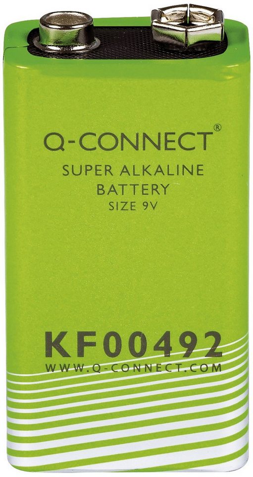 Q-Connect Q-Connect® KF00492 Super Alkaline Batterien - E-Block, 9,0 V Batterie von Q-Connect