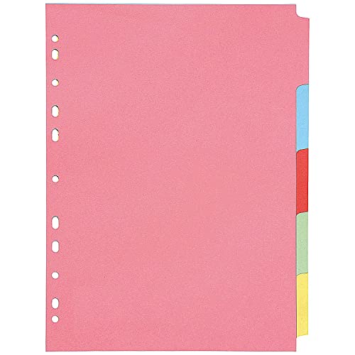 Q-Connect Subject Divider A4 Multi-Punched 5-part von Q-Connect