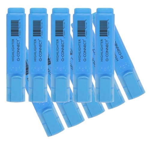 Q Connect Textmarker Pen – Blau von Q-Connect