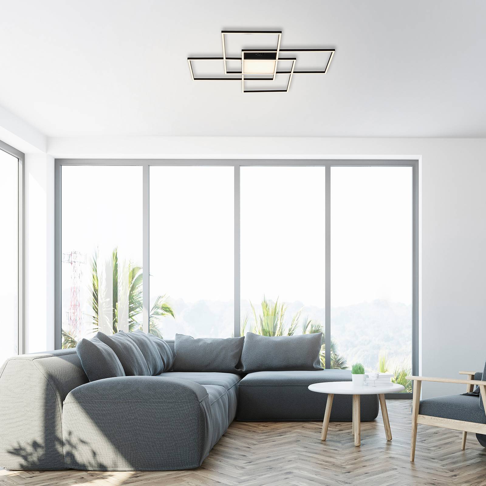 Paul Neuhaus Q-ASMIN LED-Deckenleuchte, 80 x 80 cm von Q-Smart-Home