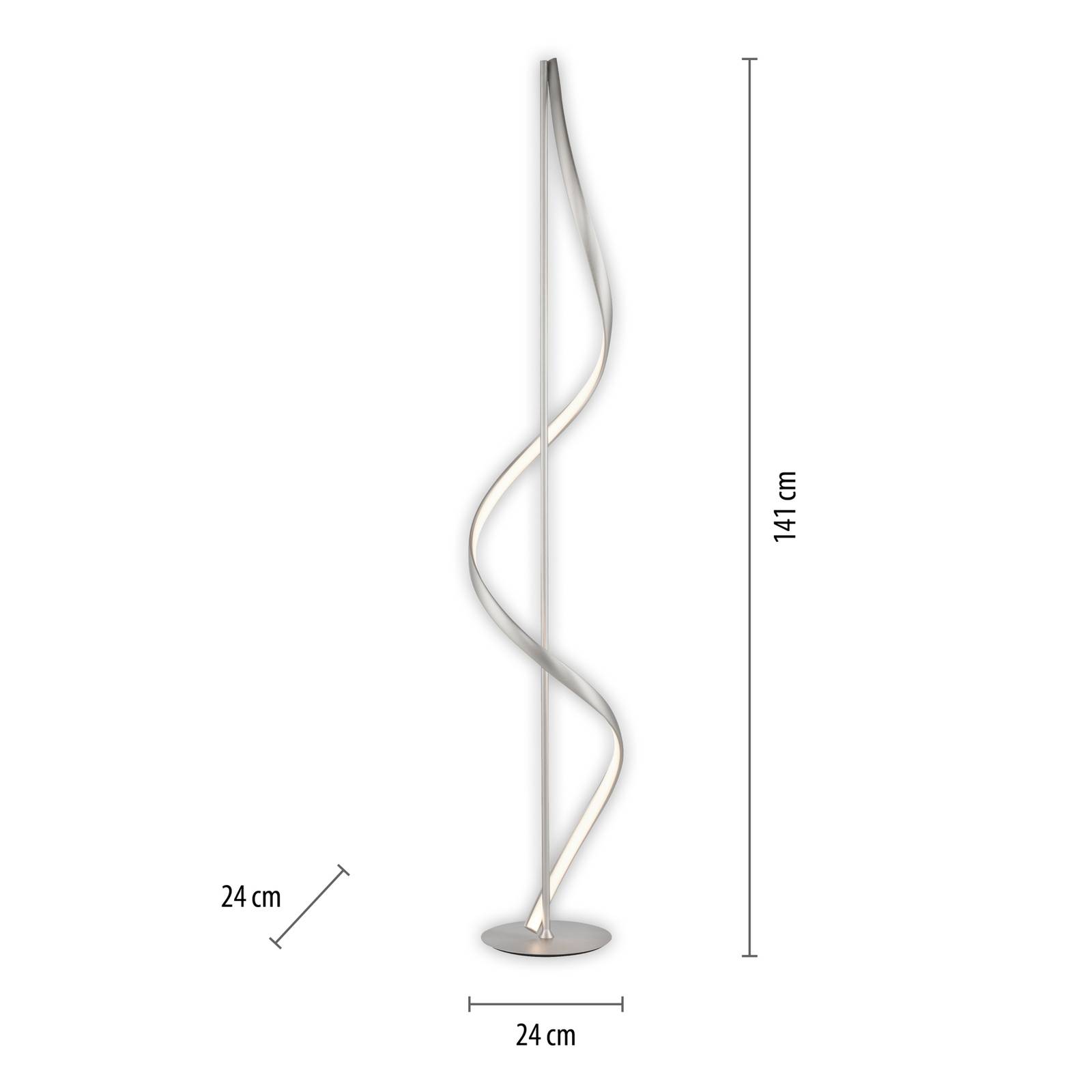 Paul Neuhaus Q-Swing LED-Stehleuchte, stahl von Q-Smart-Home