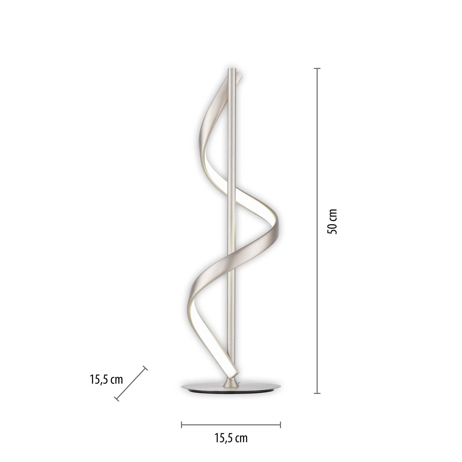 Paul Neuhaus Q-Swing LED-Tischleuchte, stahl von Q-Smart-Home