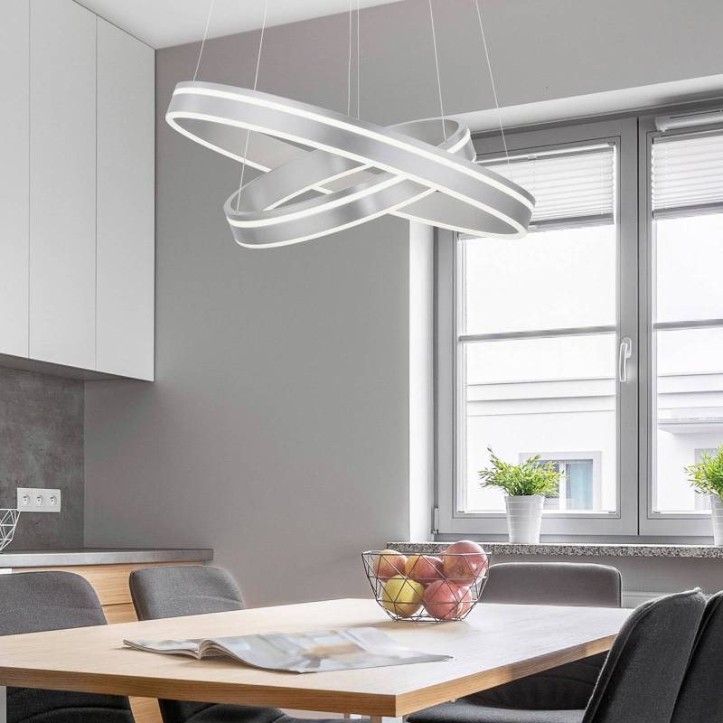 Paul Neuhaus Q-VITO Hängelampe zweiflammig stahl von Q-Smart-Home