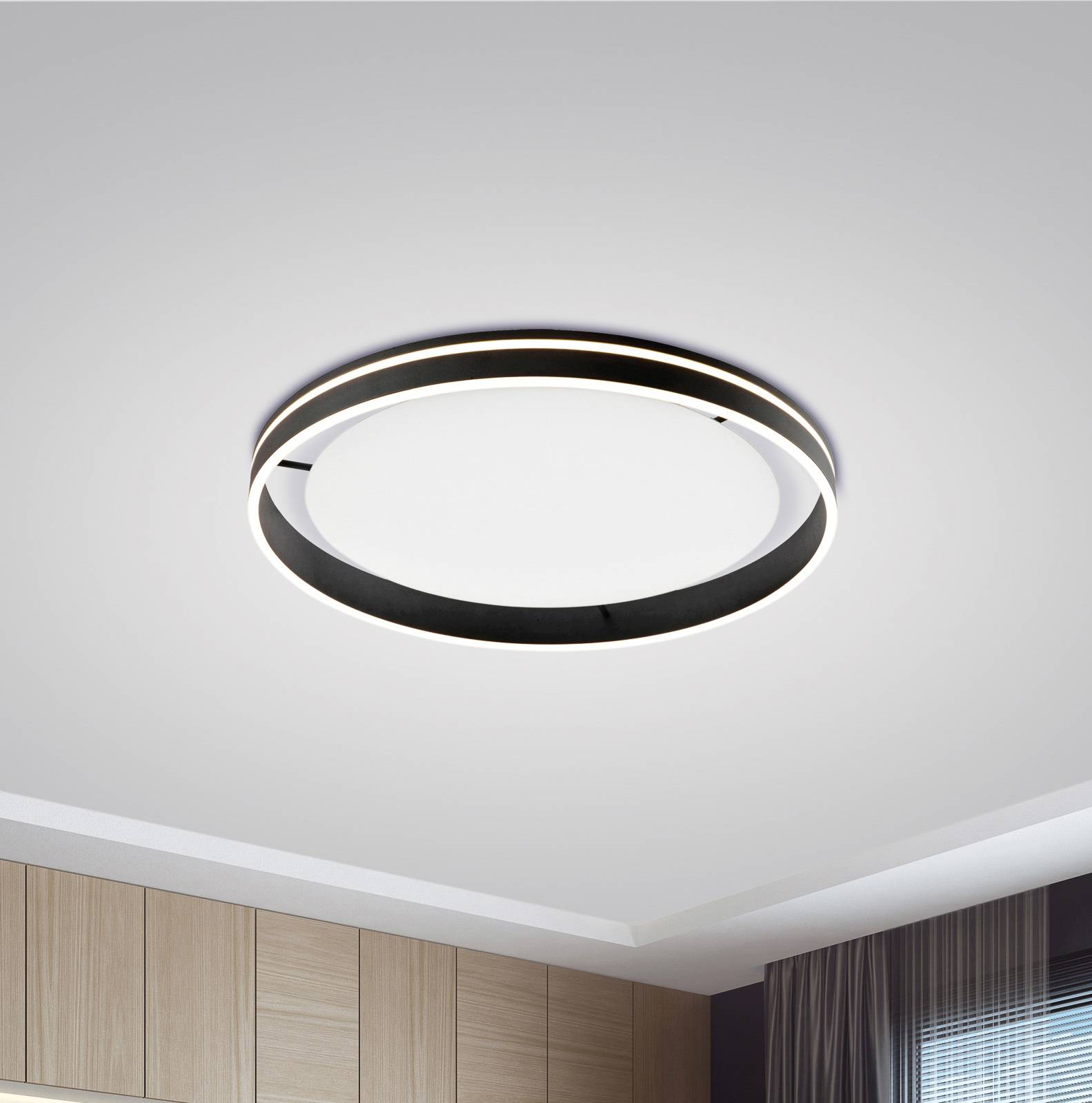 Paul Neuhaus Q-VITO LED-Deckenlampe 79cm anthrazit von Q-Smart-Home