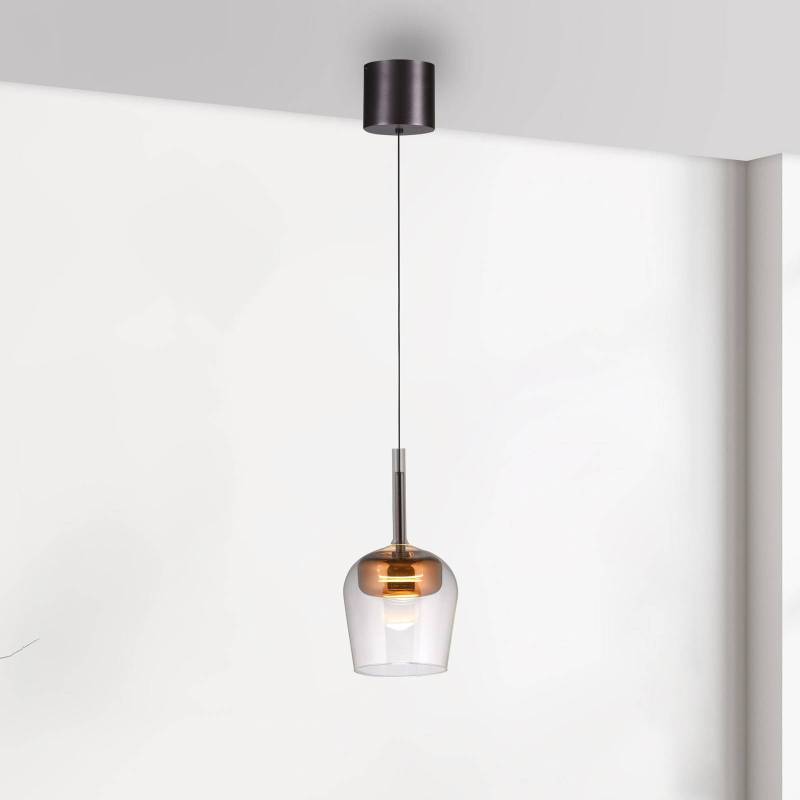 Paul Neuhaus Smart-LED-Hängelampe Q-Kon kupferfarben Ø 21 cm von Q-Smart-Home