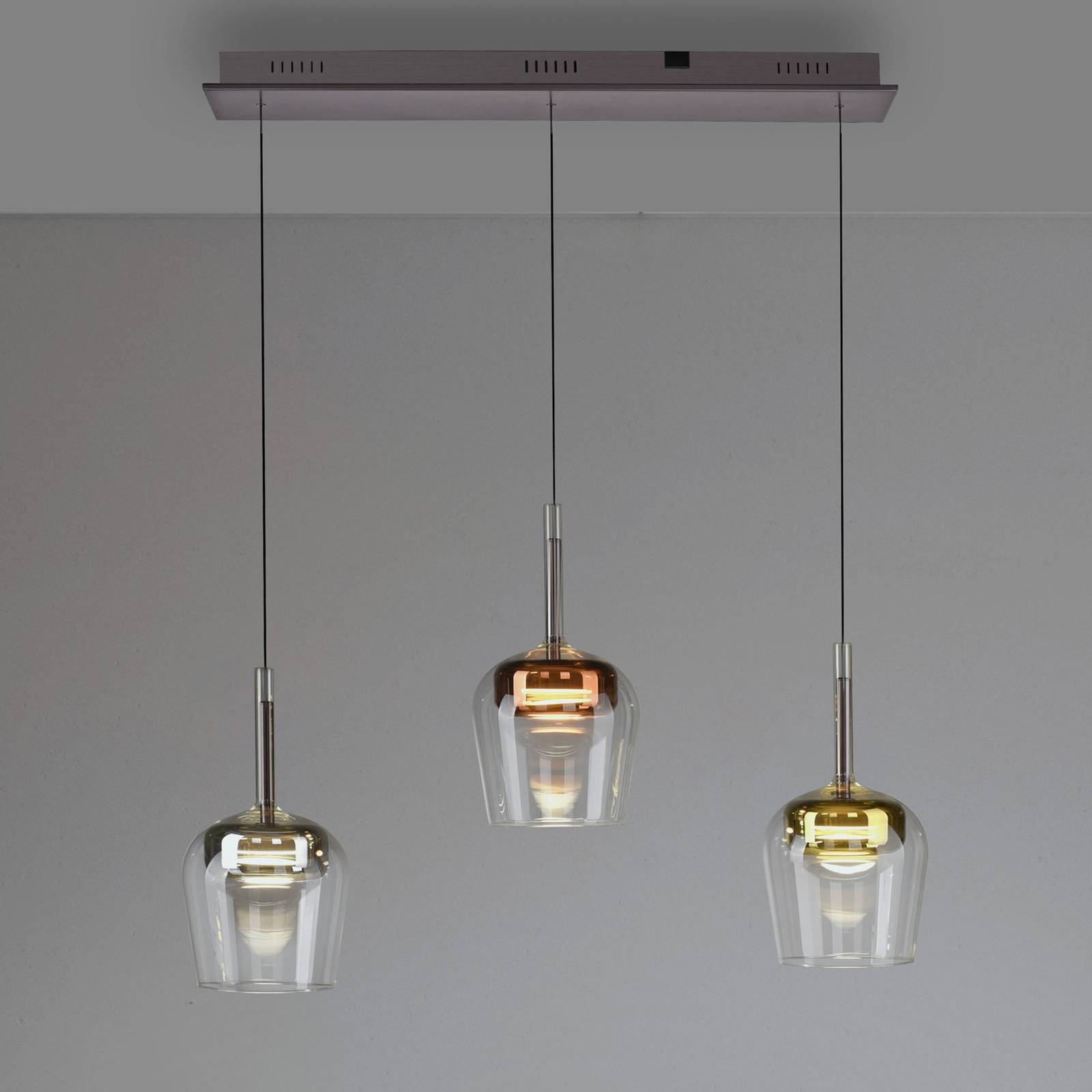 Paul Neuhaus Smart-LED-Hängelampe Q-Kon multicolor 3-flammig Paul Neuhaus Smart-LED-Hängelampe Q-Kon multicolor 3-flammig von Q-Smart-Home