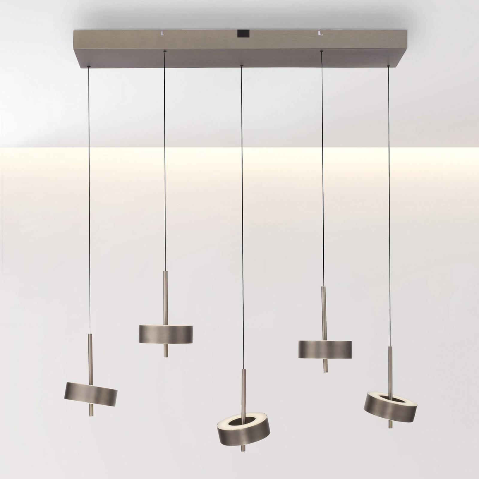 Paul Neuhaus Smart-LED-Hängelampe Q-Rotate dunkelbraun 5-flg Paul Neuhaus Smart-LED-Hängelampe Q-Rotate dunkelbraun 5-flg von Q-Smart-Home