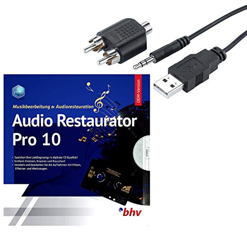 Q-Sonic Phono Vorverstärker: Audio-Digitalisierer & MP3-Recorder mit Restaurator-Software (USB Recorder, Audiograbber, Schallplattenspieler) von Q-Sonic