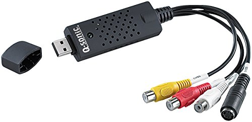 Q-Sonic VHS Video Grabber: USB-Video-Grabber VG-202 zum Digitalisieren, mit Software für Windows (VHS Digitalisierer, Videokonverter, Kassetten Adapter) von Q-Sonic