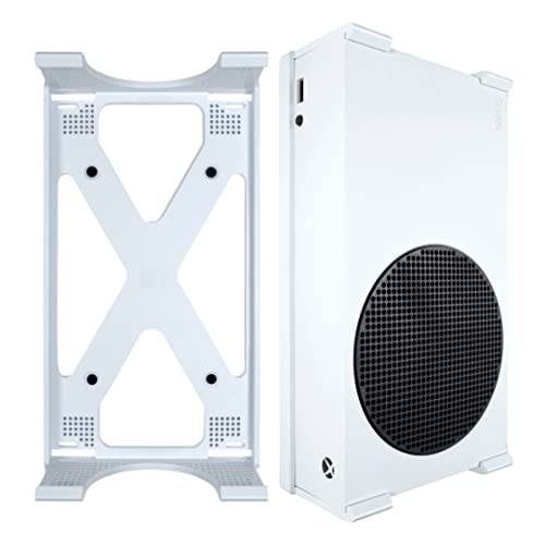 Xbox Series S Wandhalterung von Q-View - NV-2000W - Sichere Untertischhalterung - Signature X Design - Inklusive Montageset - Hergestellt in Großbritannien - Kunststoff - Weiß von Q-View