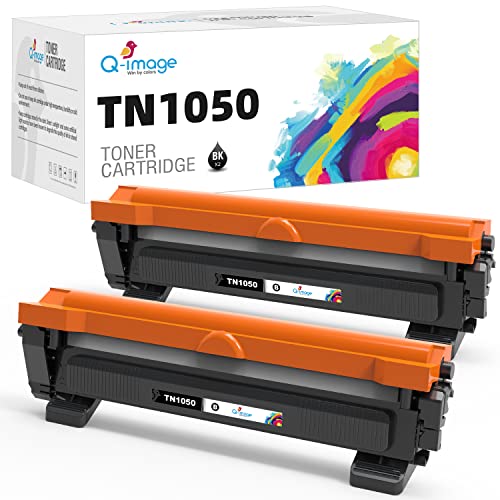 Q-image TN1050 TN 1050 Toner Kompatibel für Brother TN-1050 MFC-1910W DCP-1612W DCP-1610W DCP-1510 MFC-1810 HL-1110 HL-1210W DCP-1512 HL-1212W HL-1112 (Schwarz, 2er-Pack) 10W HL-1112（2 Pack von Q-image