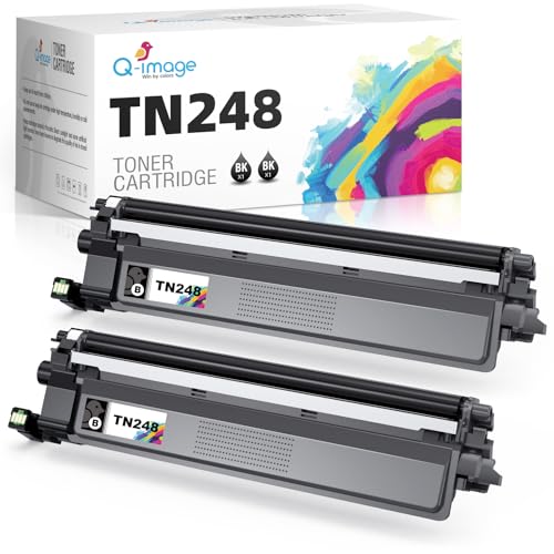 Q-image TN248 Toner Kompatibel für Brother TN-248 TN248 TN248BK für Brother MFC-L3760CDW DCP-L3520CDWE DCP-L3520CDW DCP-L3560CDW(2 Pack) von Q-image