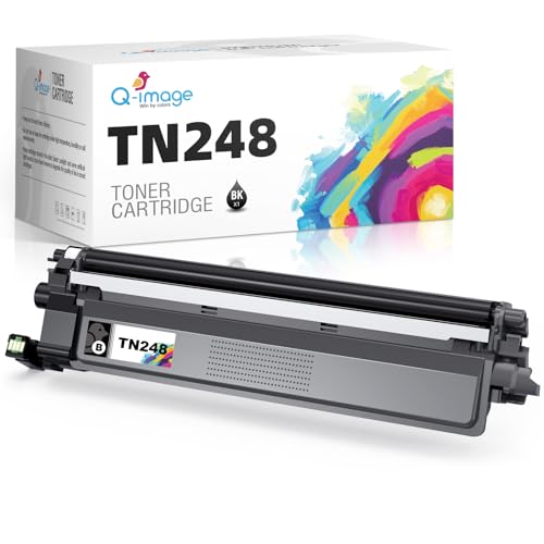 Q-image TN248 Toner Kompatibel für Brother TN-248 TN248 TN248BK für Brother MFC-L3760CDW DCP-L3520CDWE DCP-L3520CDW DCP-L3560CDW MFC-L8390CDW MFC-L3740CDWE MFC-L3740CDW von Q-image