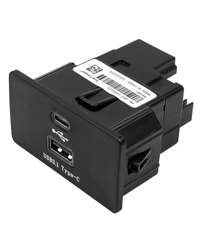 QAGGUM Carplay USB-Schnittstellen-Hub, kompatibel mit Ford Lincoln 2016–2020, SYNC 3 USB-Media-Hub, Typ-C, schnellere, stabile Übertragung, ersetzt HC3Z-19A387-B HC3Z-19A387-E HC3Z-19A387-F von QAGGUM