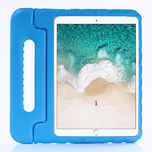 Qang Schutzhülle für iPad 10.2 2020, leicht, stoßfest, EVA, speziell designter Griff, mit Halterung für Kinder (blau) von QANG