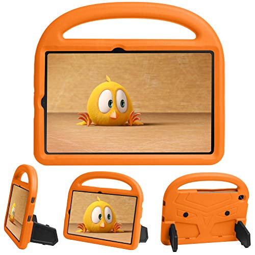 Schutzhülle kompatibel mit Samsung Galaxy Tab S6 Lite 10.4 P610 P615, stoßfeste Schutzhülle mit Ständer und Griff, Eva Cover für Samsung Galaxy Tab S6 Lite 10.4 P610 P615 (Orange) von QANG