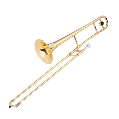 Altposaune Messing Goldlack B-Dur Instrumentenset Professionelle Posaune von QASKLBN